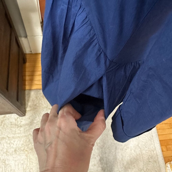 Tuckernuck Mini Royal Shirt Dress Size Small | Blue | Cotton - Picture 5 of 5